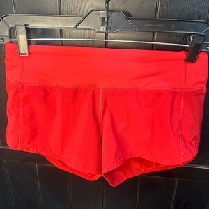 Women's Red Lululemon Shorts
